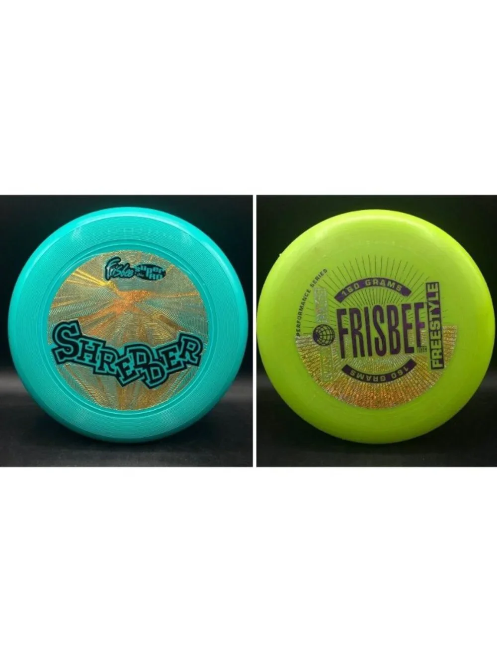 LOT 2 Frisbee Super Pro Disc Shredder Kransco 1980 & 1996 Freestyle READ